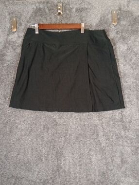 L.L. Bean Skort Black Tenhis Pickleball Outdoors Performance Womens Large
